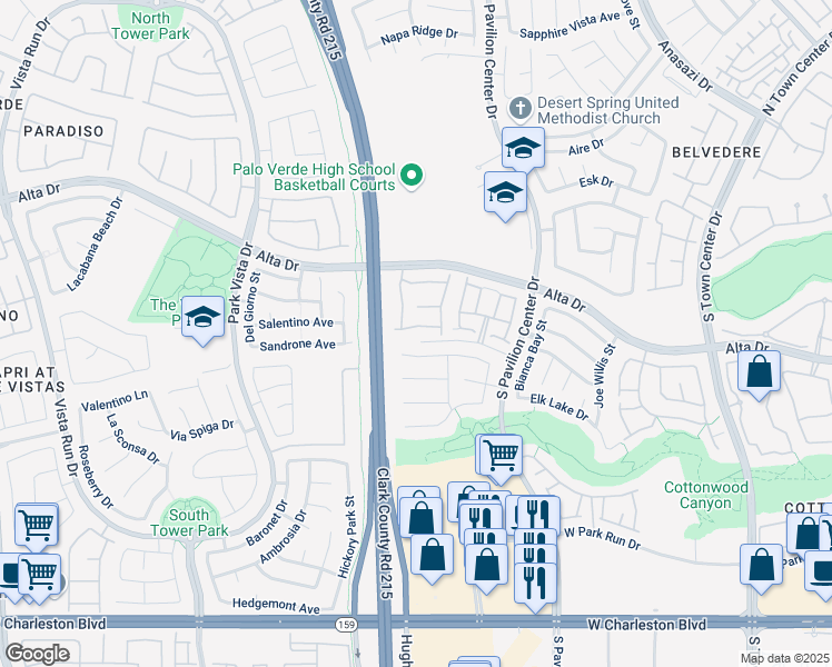 map of restaurants, bars, coffee shops, grocery stores, and more near 11029 Meadow Leaf Avenue in Las Vegas
