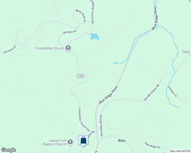 map of restaurants, bars, coffee shops, grocery stores, and more near Buff Ridge Road in Watauga County