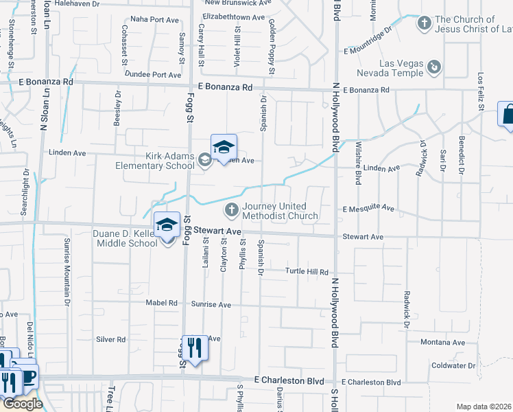 map of restaurants, bars, coffee shops, grocery stores, and more near 478 Spanish View Lane in Las Vegas