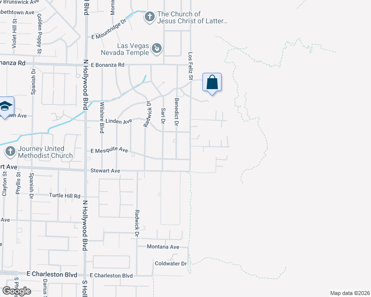 map of restaurants, bars, coffee shops, grocery stores, and more near 485 Los Feliz Street in Las Vegas