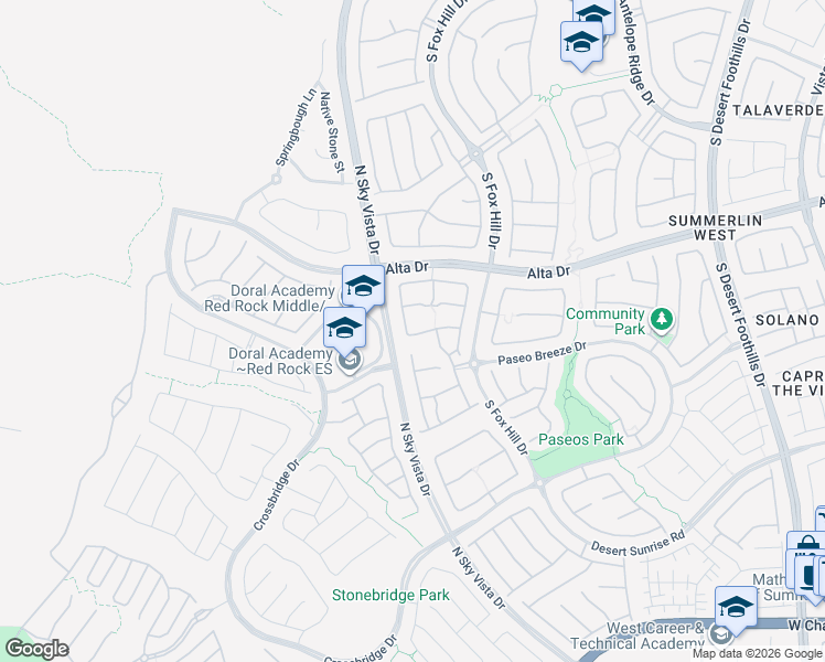 map of restaurants, bars, coffee shops, grocery stores, and more near 620 Signal Peak Street in Las Vegas