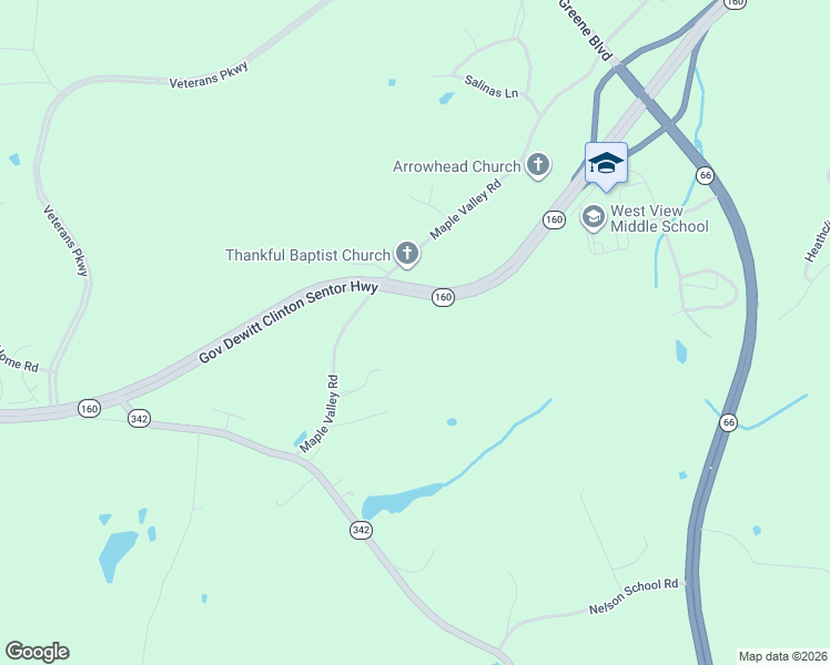 map of restaurants, bars, coffee shops, grocery stores, and more near 4343 Maple Valley Road in Morristown