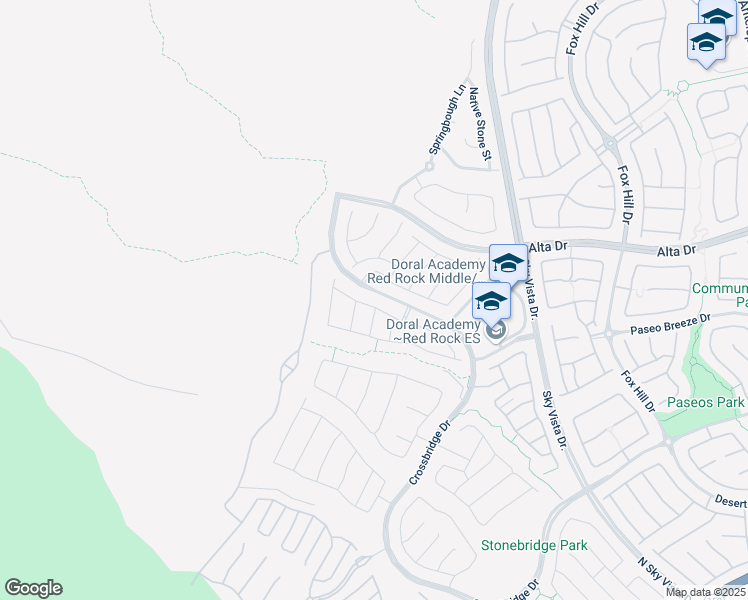 map of restaurants, bars, coffee shops, grocery stores, and more near 12592 Point Sierra Street in Las Vegas