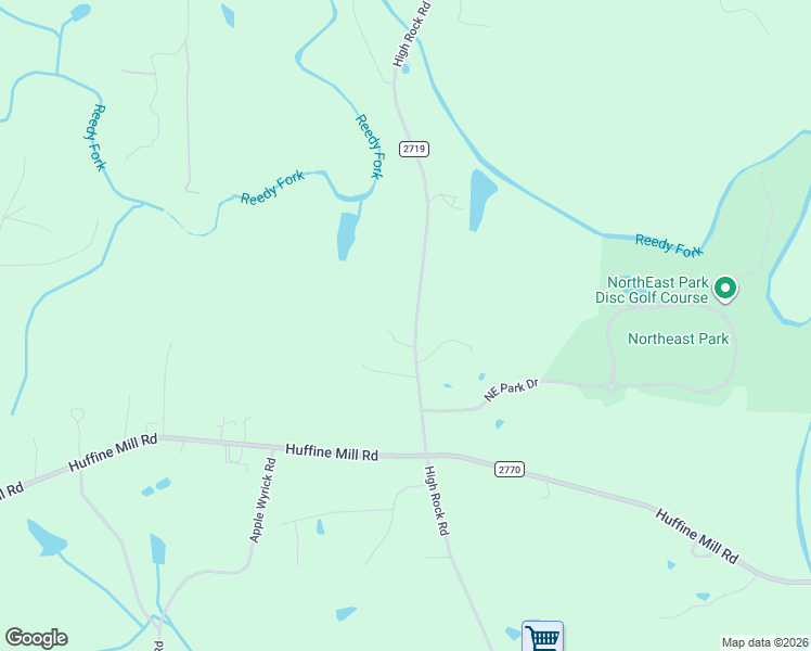 map of restaurants, bars, coffee shops, grocery stores, and more near 4029 High Rock Road in Gibsonville