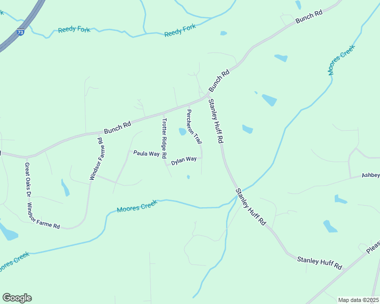 map of restaurants, bars, coffee shops, grocery stores, and more near 5210 Dylan Way in Summerfield