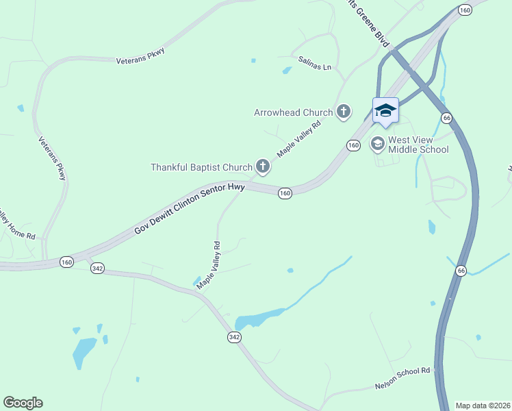 map of restaurants, bars, coffee shops, grocery stores, and more near 4343 Maple Valley Road in Morristown