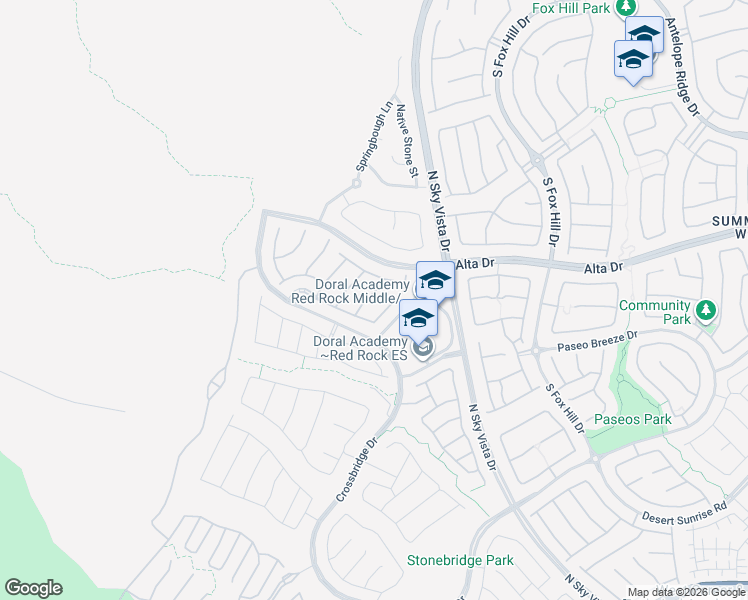 map of restaurants, bars, coffee shops, grocery stores, and more near 372 Spotted Dove St in Las Vegas