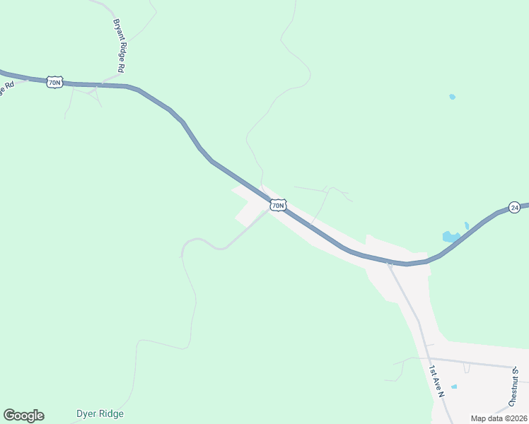 map of restaurants, bars, coffee shops, grocery stores, and more near 300 Dyer Ridge Road in Baxter