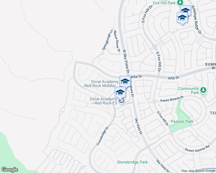 map of restaurants, bars, coffee shops, grocery stores, and more near 366 Spotted Dove St in Las Vegas