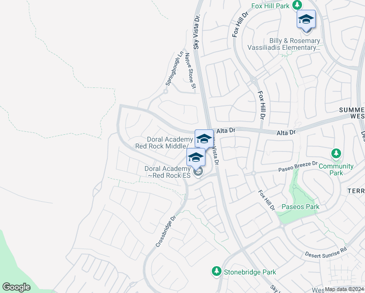 map of restaurants, bars, coffee shops, grocery stores, and more near 349 Wind Poppy St in Las Vegas