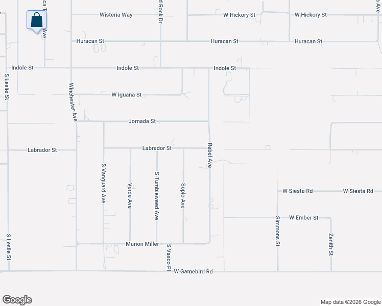 map of restaurants, bars, coffee shops, grocery stores, and more near 1150 Labrador Street in Pahrump
