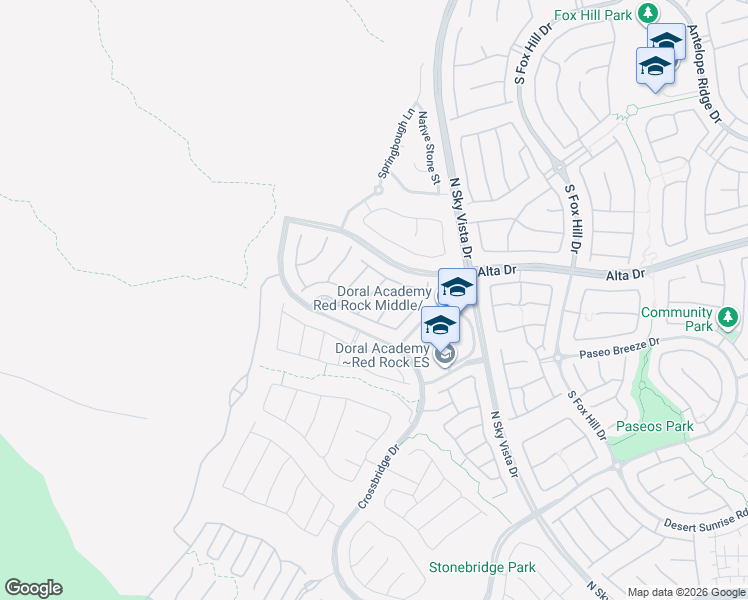 map of restaurants, bars, coffee shops, grocery stores, and more near 384 Purple Sandpiper Street in Las Vegas