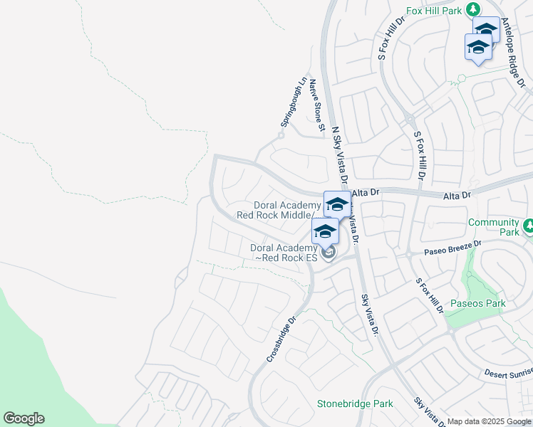 map of restaurants, bars, coffee shops, grocery stores, and more near 397 Purple Sandpiper Street in Las Vegas