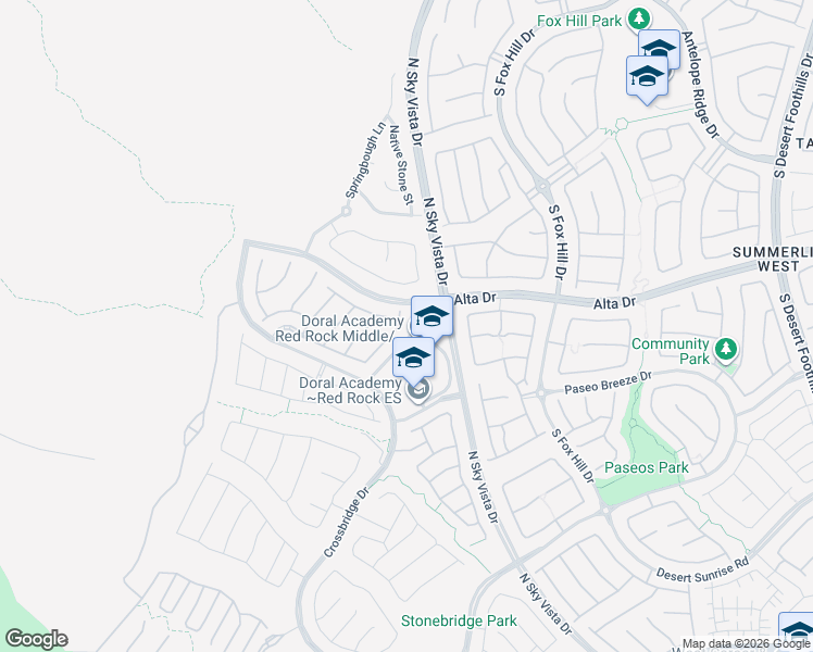 map of restaurants, bars, coffee shops, grocery stores, and more near 330 Wind Poppy St in Las Vegas