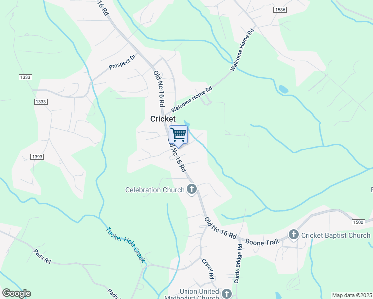 map of restaurants, bars, coffee shops, grocery stores, and more near 238 Tanglewood Lane in North Wilkesboro