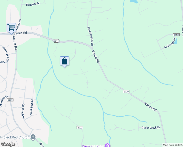 map of restaurants, bars, coffee shops, grocery stores, and more near Lenbrook Road in Kernersville