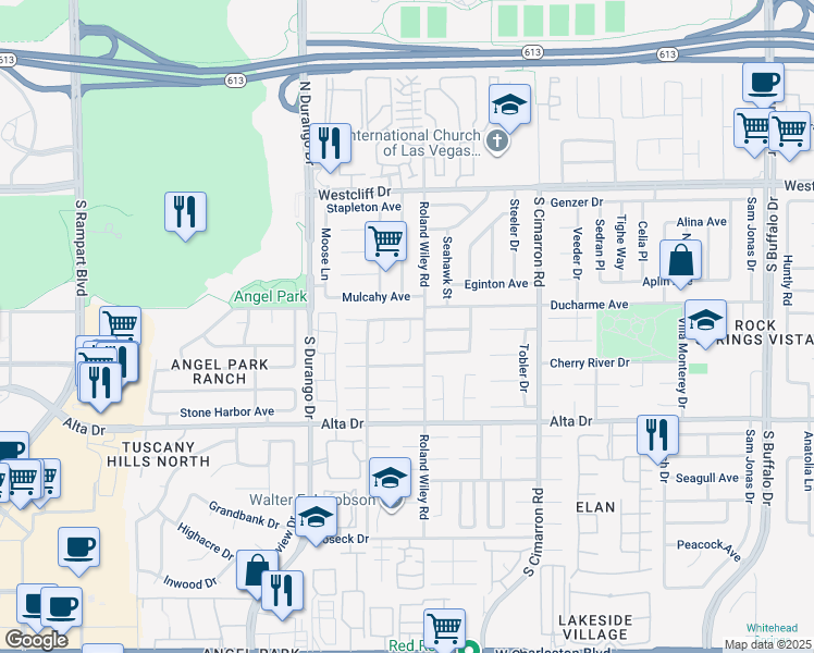 map of restaurants, bars, coffee shops, grocery stores, and more near 8317 Cove Landing Avenue in Las Vegas