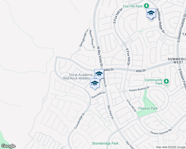 map of restaurants, bars, coffee shops, grocery stores, and more near 318 Wind Poppy St in Las Vegas