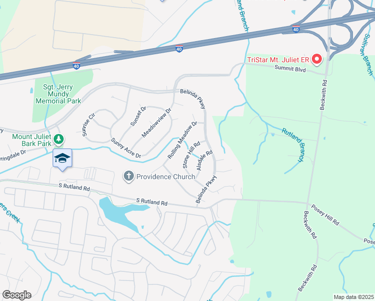 map of restaurants, bars, coffee shops, grocery stores, and more near 1512 Stone Hill Road in Mt. Juliet