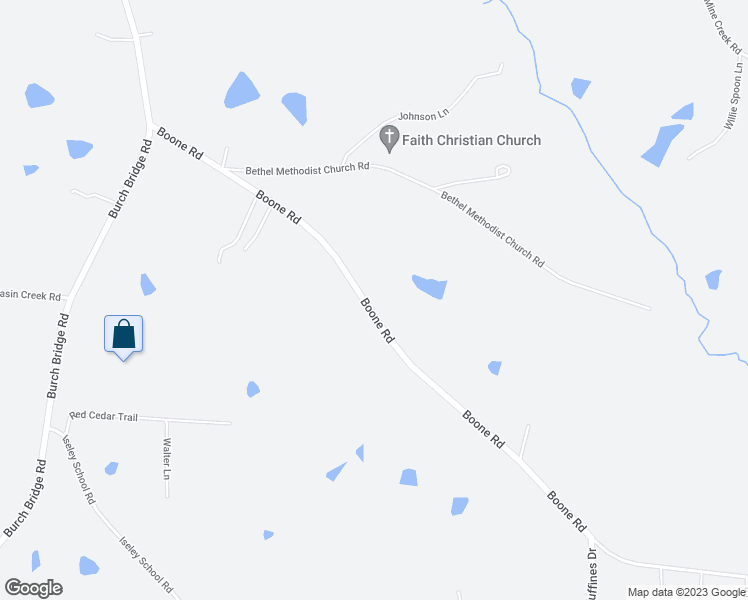 map of restaurants, bars, coffee shops, grocery stores, and more near 1117 Boone Road in Burlington