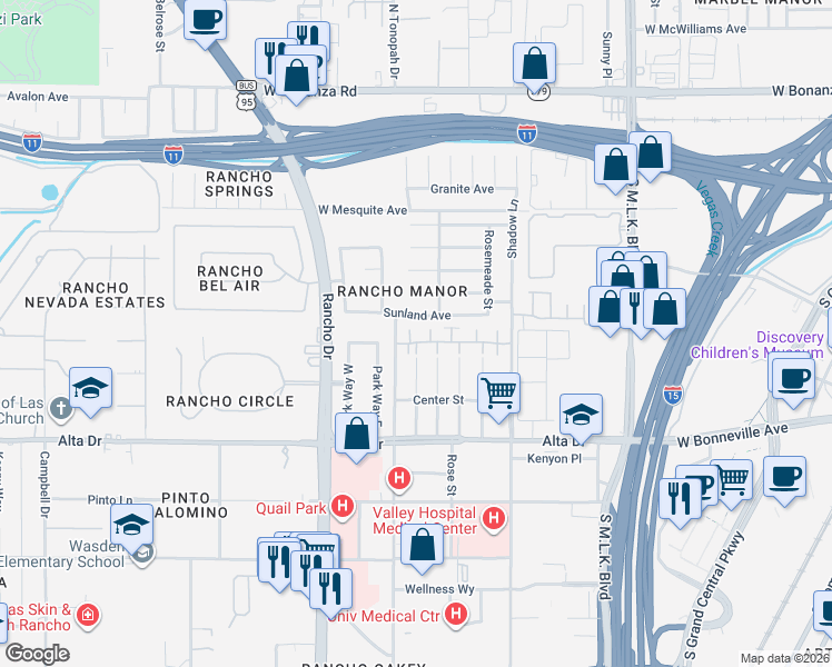 map of restaurants, bars, coffee shops, grocery stores, and more near 244 Wilted Jasmine Ct in Las Vegas
