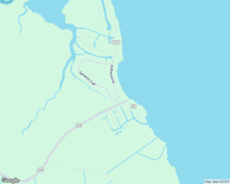 map of restaurants, bars, coffee shops, grocery stores, and more near 105 Driftwood Drive in Elizabeth City