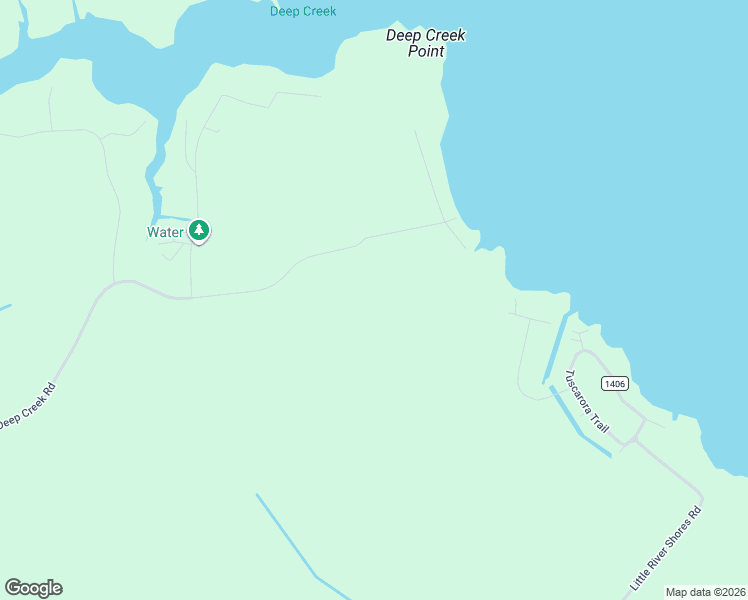 map of restaurants, bars, coffee shops, grocery stores, and more near 676 Deep Creek Road in Hertford