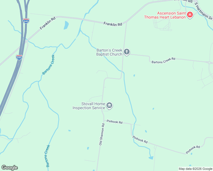 map of restaurants, bars, coffee shops, grocery stores, and more near 701 Old Shannon Road in Lebanon
