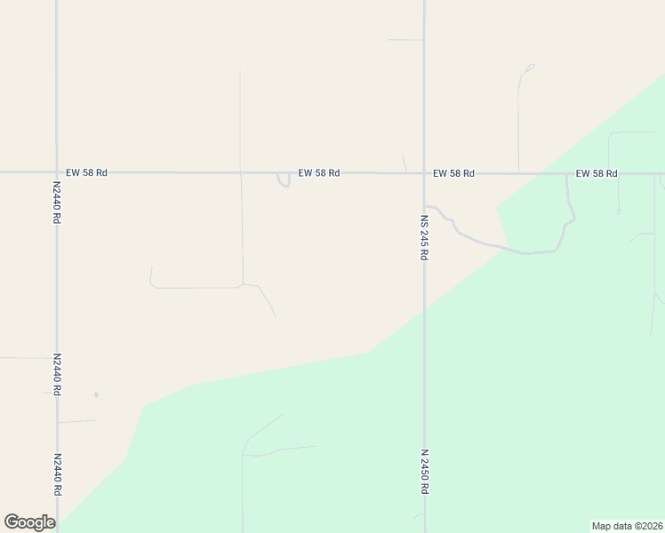 map of restaurants, bars, coffee shops, grocery stores, and more near 244627 East County Road 58 in Longdale