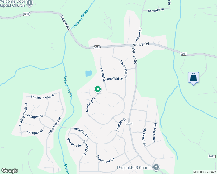 map of restaurants, bars, coffee shops, grocery stores, and more near 1905 Larkhill Drive in Kernersville