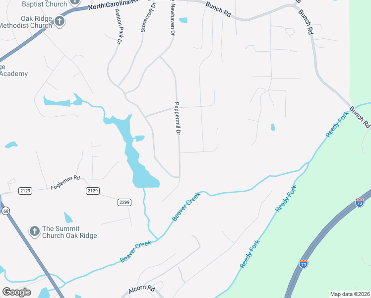 map of restaurants, bars, coffee shops, grocery stores, and more near 7700 Chadding Drive in Oak Ridge