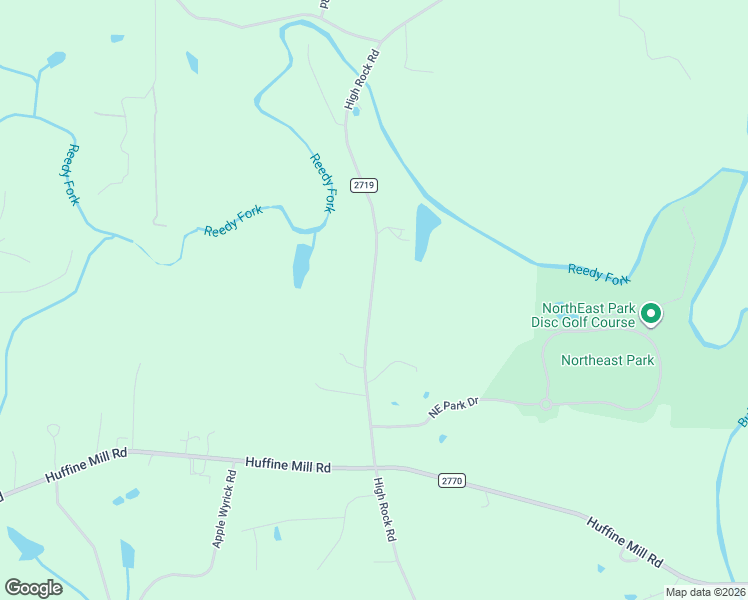 map of restaurants, bars, coffee shops, grocery stores, and more near 4029 High Rock Road in Gibsonville