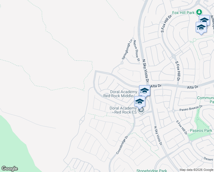 map of restaurants, bars, coffee shops, grocery stores, and more near 12607 Huckleberry Oak Avenue in Las Vegas