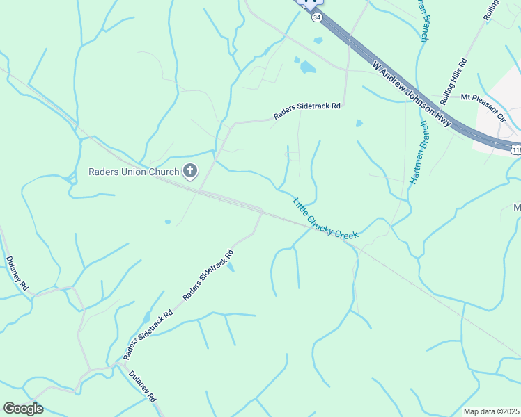 map of restaurants, bars, coffee shops, grocery stores, and more near 1215 Raders Sidetrack Road in Greeneville