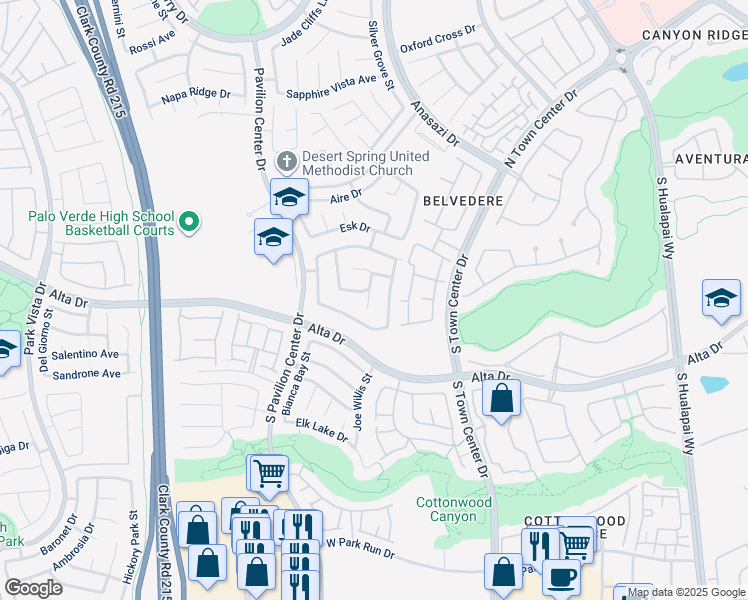 map of restaurants, bars, coffee shops, grocery stores, and more near 340 Sweet Pea Arbor Street in Las Vegas