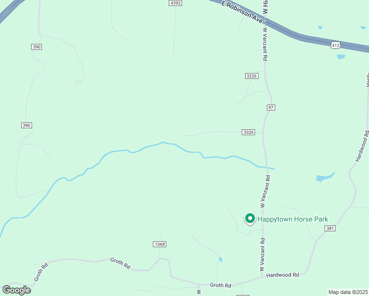 map of restaurants, bars, coffee shops, grocery stores, and more near 20621 West Vanzant Road in Springdale