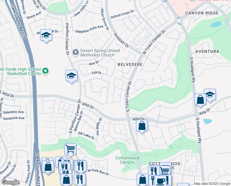 map of restaurants, bars, coffee shops, grocery stores, and more near 10524 Autumn Pine Avenue in Las Vegas