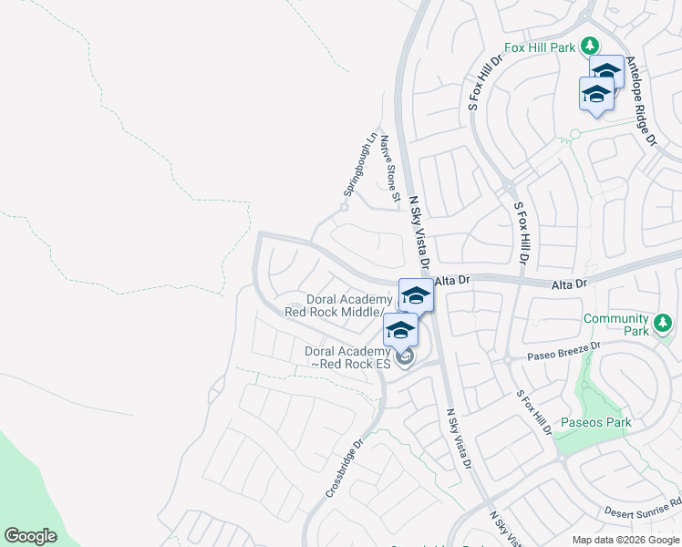 map of restaurants, bars, coffee shops, grocery stores, and more near 12510 Oregon Cherry Avenue in Las Vegas