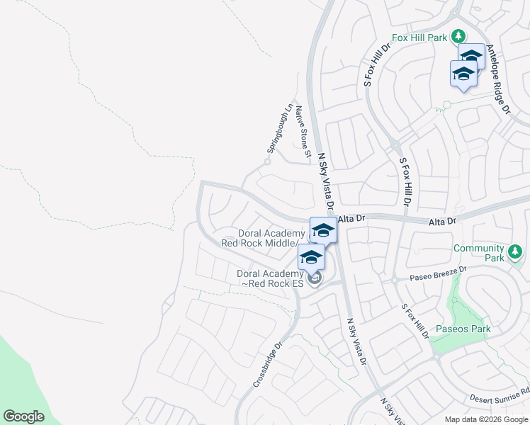 map of restaurants, bars, coffee shops, grocery stores, and more near 12510 Oregon Cherry Avenue in Las Vegas