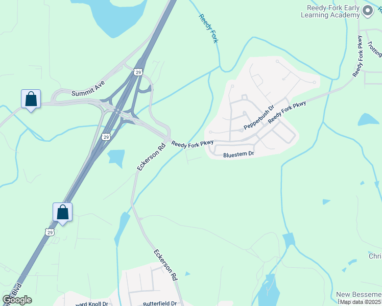 map of restaurants, bars, coffee shops, grocery stores, and more near Cedarline Drive in Greensboro