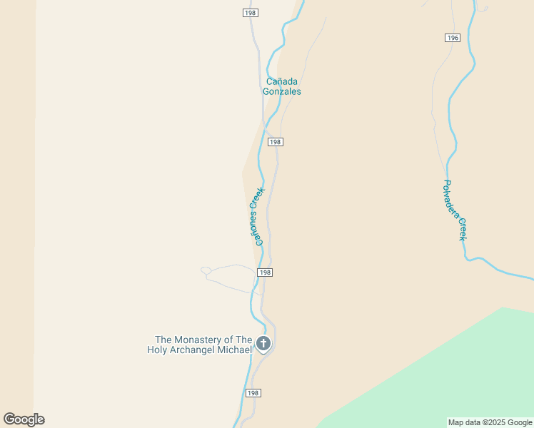 map of restaurants, bars, coffee shops, grocery stores, and more near County Road 198 in Cañones