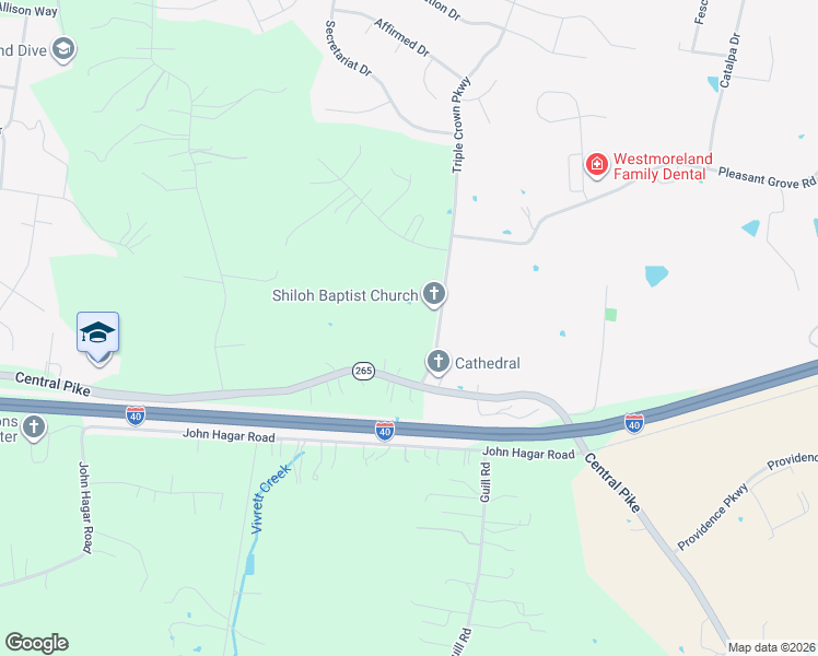 map of restaurants, bars, coffee shops, grocery stores, and more near 1544 Pleasant Grove Road in Mt. Juliet