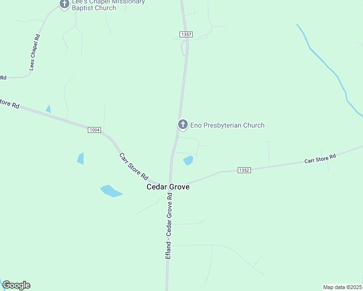 map of restaurants, bars, coffee shops, grocery stores, and more near 5317 Efland - Cedar Grove Road in Cedar Grove
