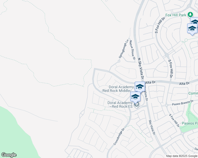 map of restaurants, bars, coffee shops, grocery stores, and more near 372 American Dipper Street in Las Vegas