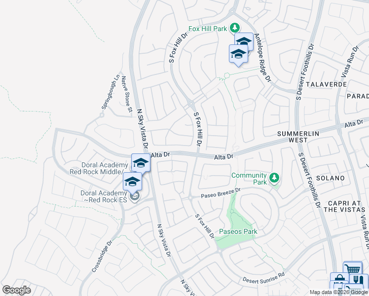 map of restaurants, bars, coffee shops, grocery stores, and more near 12233 Argent Bay Avenue in Las Vegas