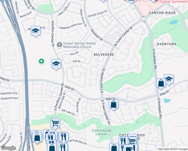 map of restaurants, bars, coffee shops, grocery stores, and more near 10524 Autumn Pine Avenue in Las Vegas