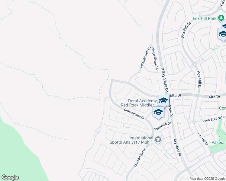 map of restaurants, bars, coffee shops, grocery stores, and more near 367 American Dipper Street in Las Vegas