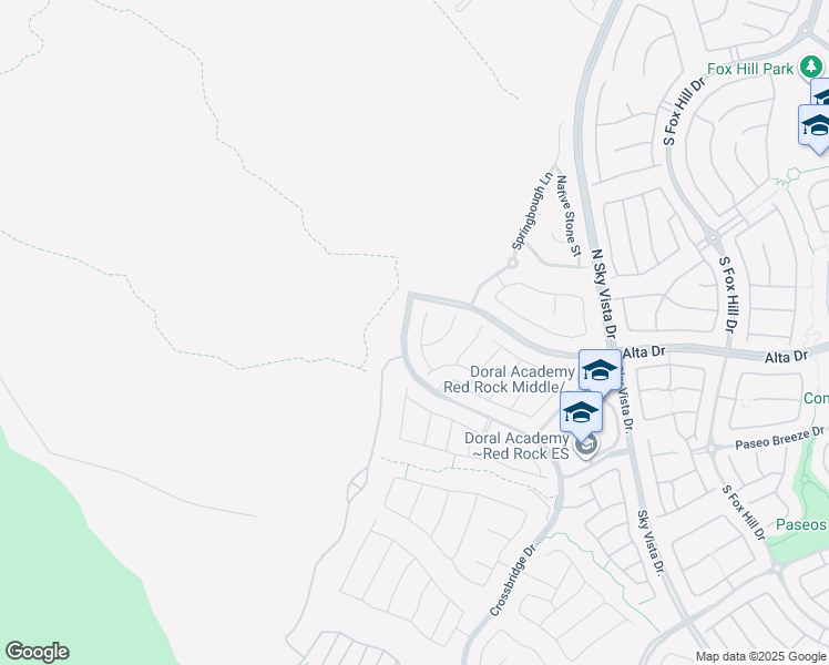 map of restaurants, bars, coffee shops, grocery stores, and more near 367 American Dipper Street in Las Vegas