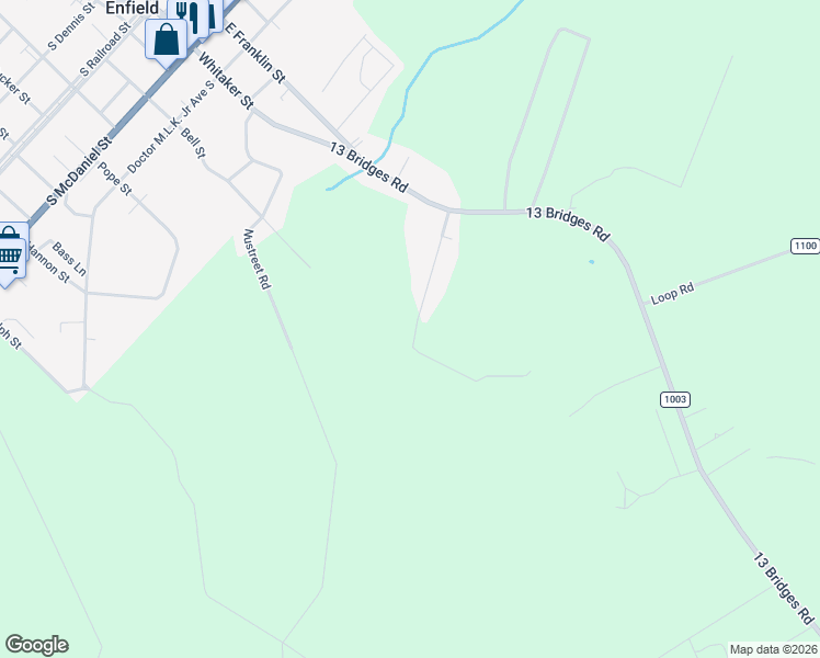 map of restaurants, bars, coffee shops, grocery stores, and more near 227 Dead End Road in Enfield