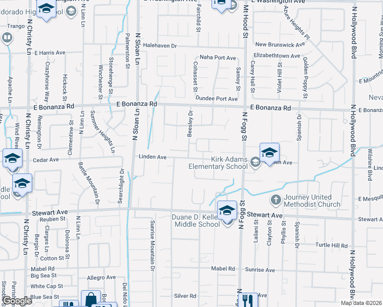 map of restaurants, bars, coffee shops, grocery stores, and more near 623 Vermeer Street in Las Vegas